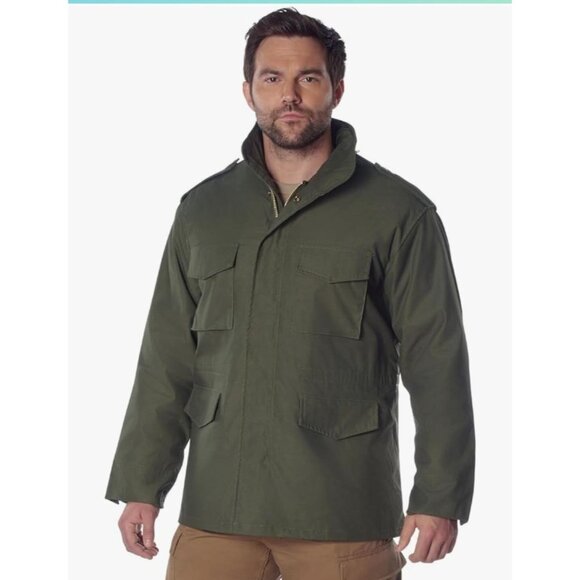 Mens Water Repellent Outer Shell Jacket With Removable Quilted Button-In Liner S - Picture 13 of 13